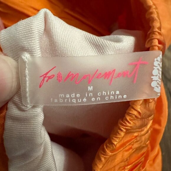 Free People Movement The Way Home shorts Orange Sz M - Picture 4 of 5